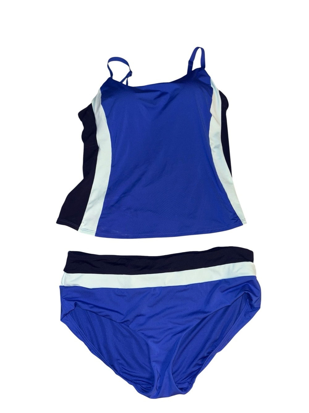 Classic Blue Colorblock Athleta  Women’s Tankini Set by